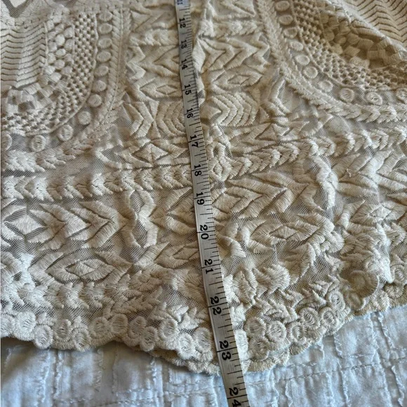 Anthropologie Cream Lace Blouse - Picture 5 of 5